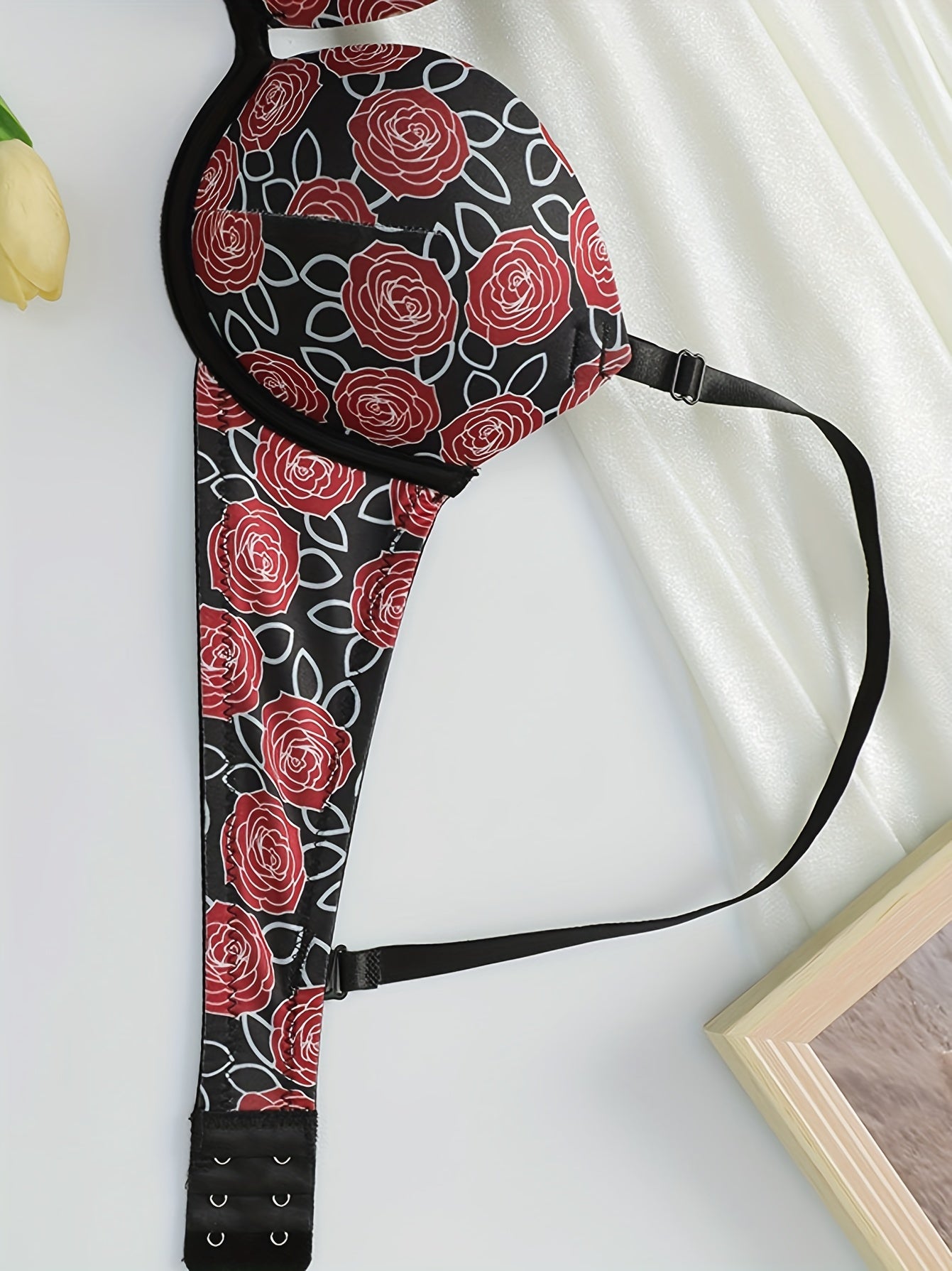 3pcs Floral Underwire Push-Up Bras