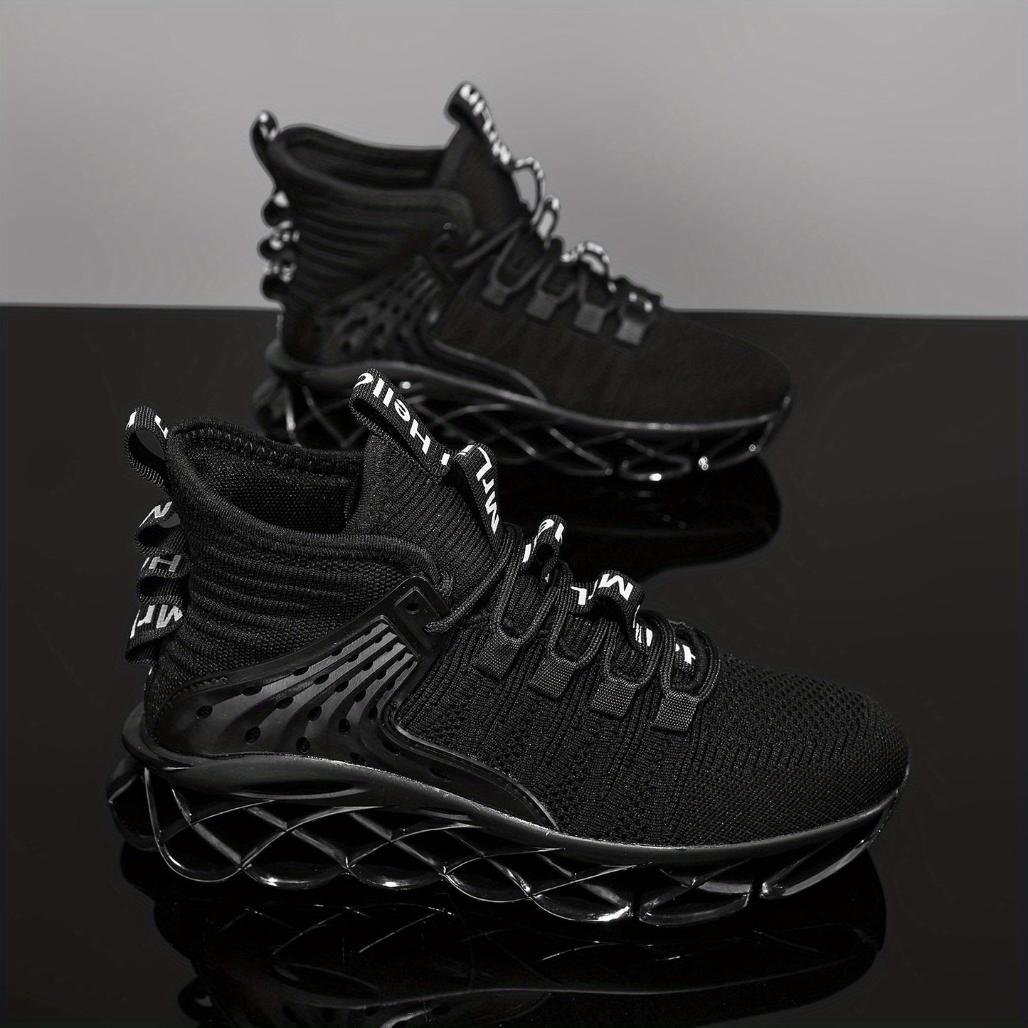Non-Slip, Breathable Mesh Athletic Sneakers With Traction Support