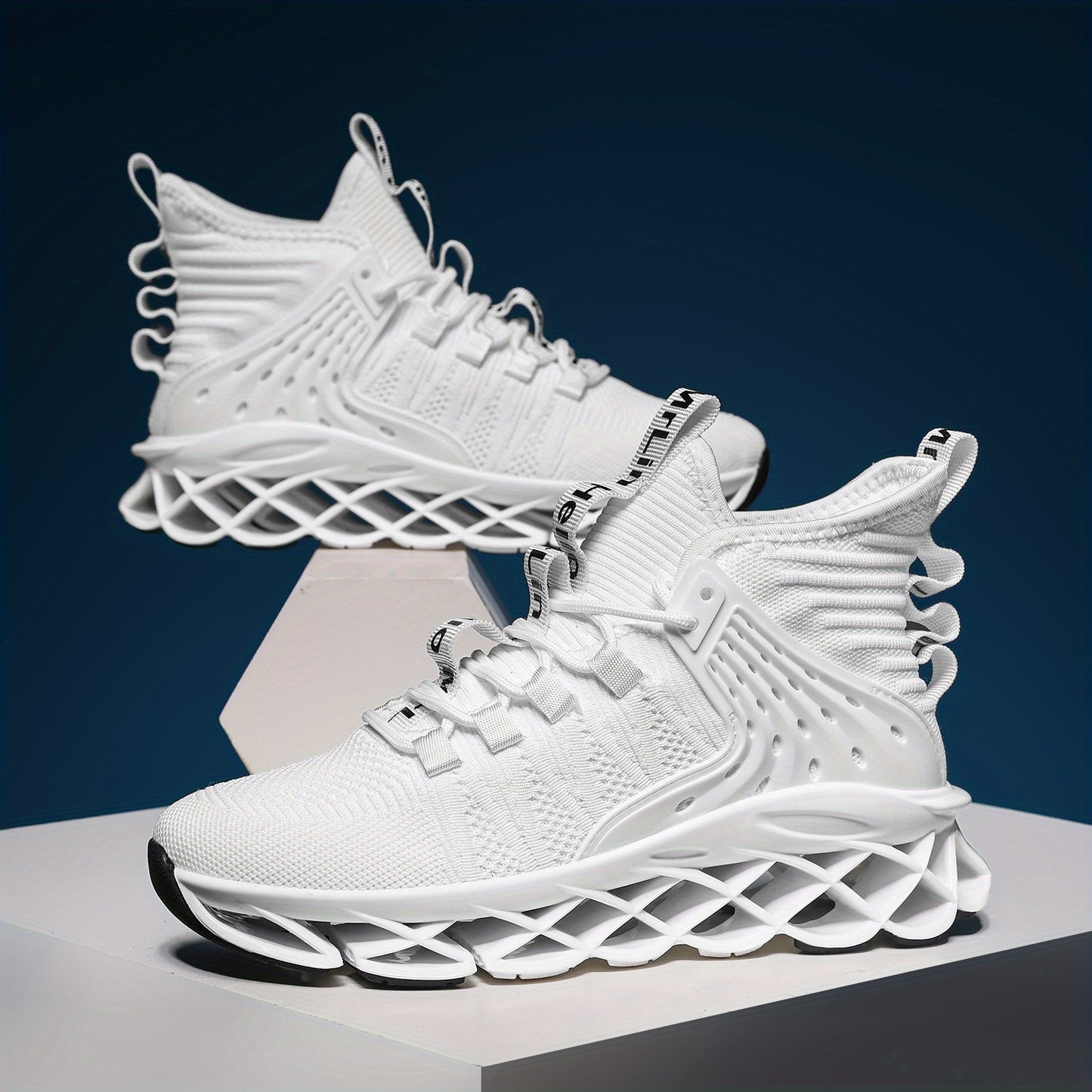 Non-Slip, Breathable Mesh Athletic Sneakers With Traction Support