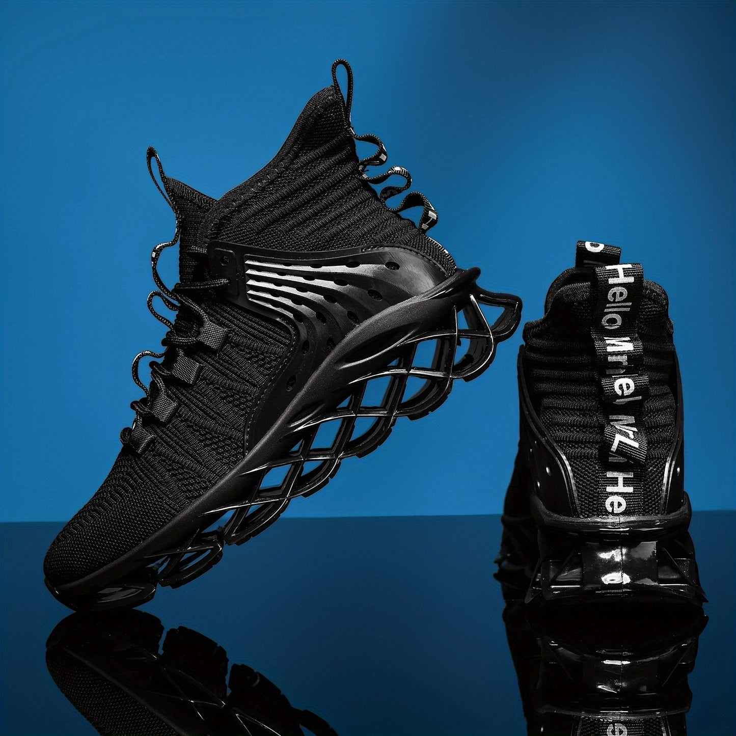 Non-Slip, Breathable Mesh Athletic Sneakers With Traction Support