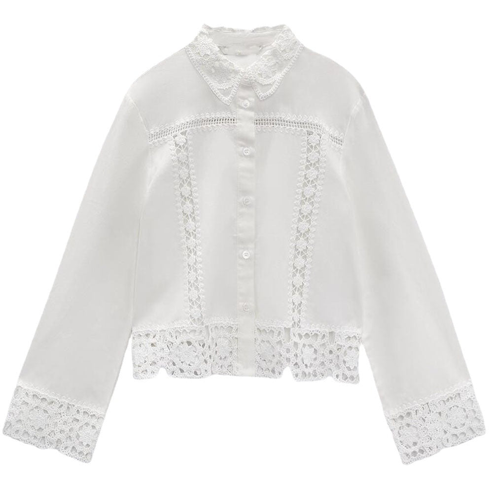 Crochet Shirt & Shorts Set