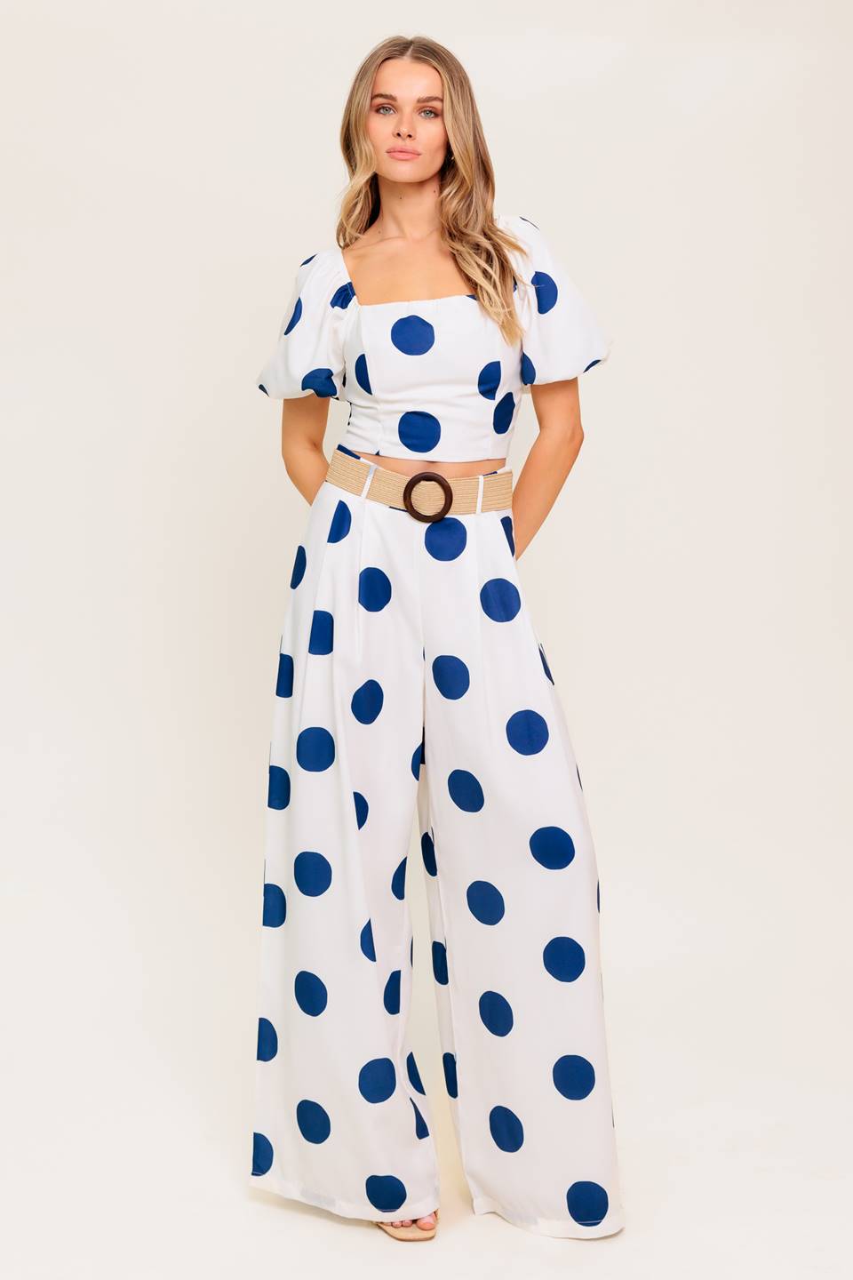 COCONUT KISS NAVY TOP AND PANT SET
