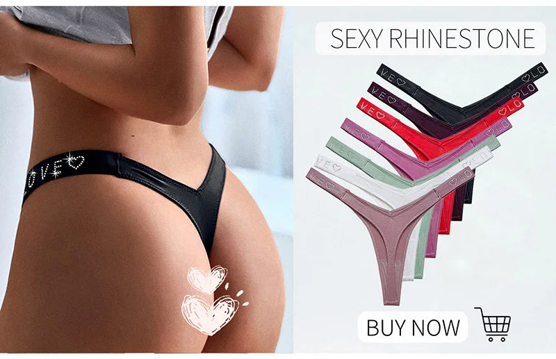 Rhinestones Diamonds G-string Thongs T-backs
