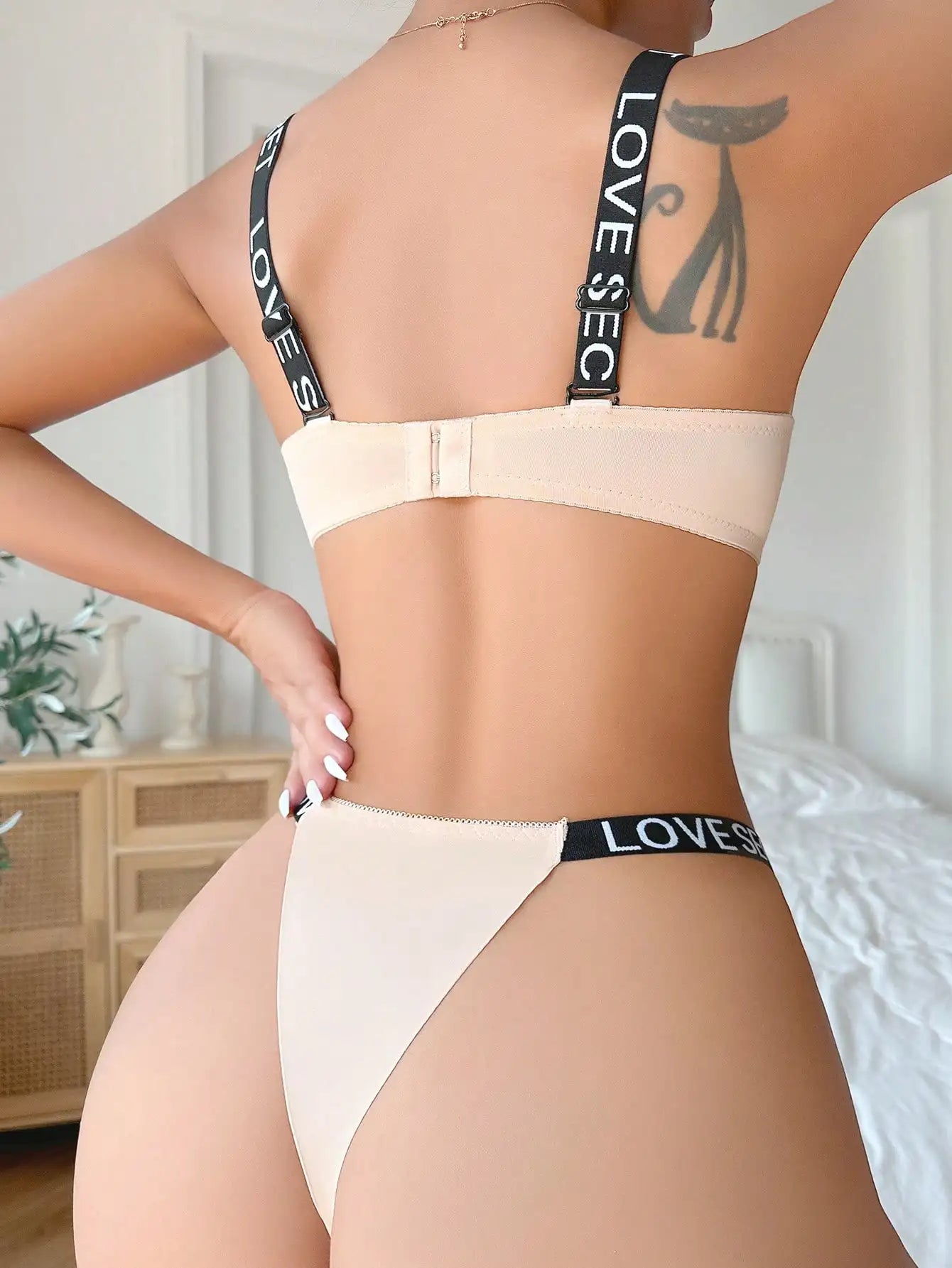 Love Letter Underwire Two Piece Push Up Bra & Panties Set