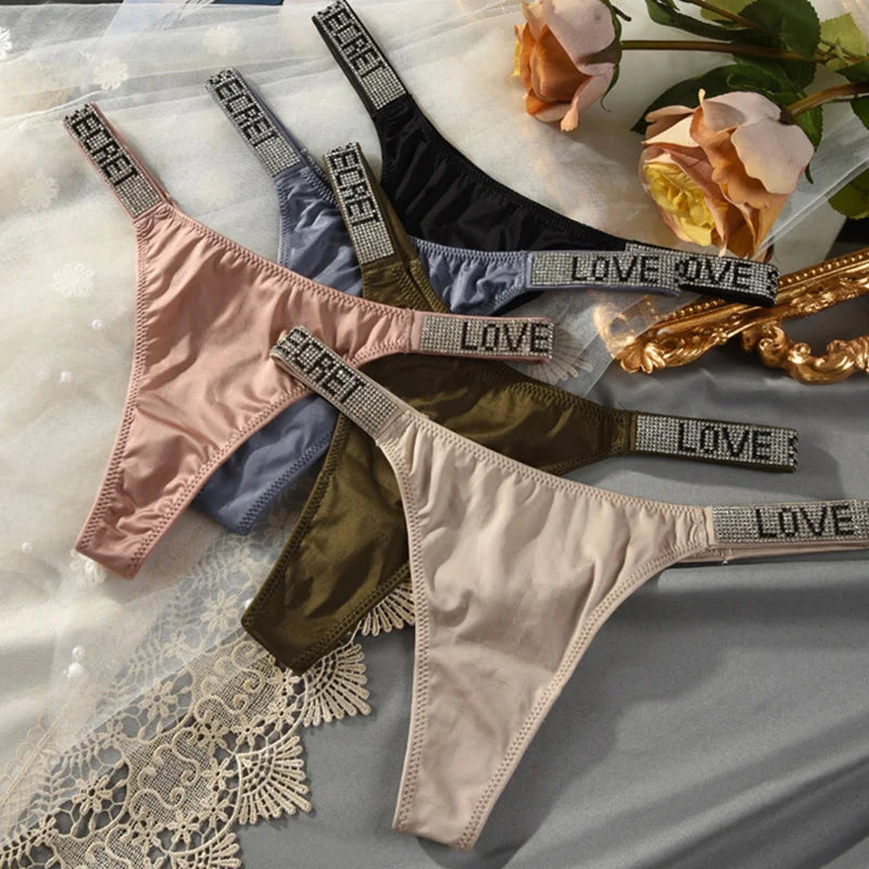 Rhinestones Diamonds G-string Thongs T-backs