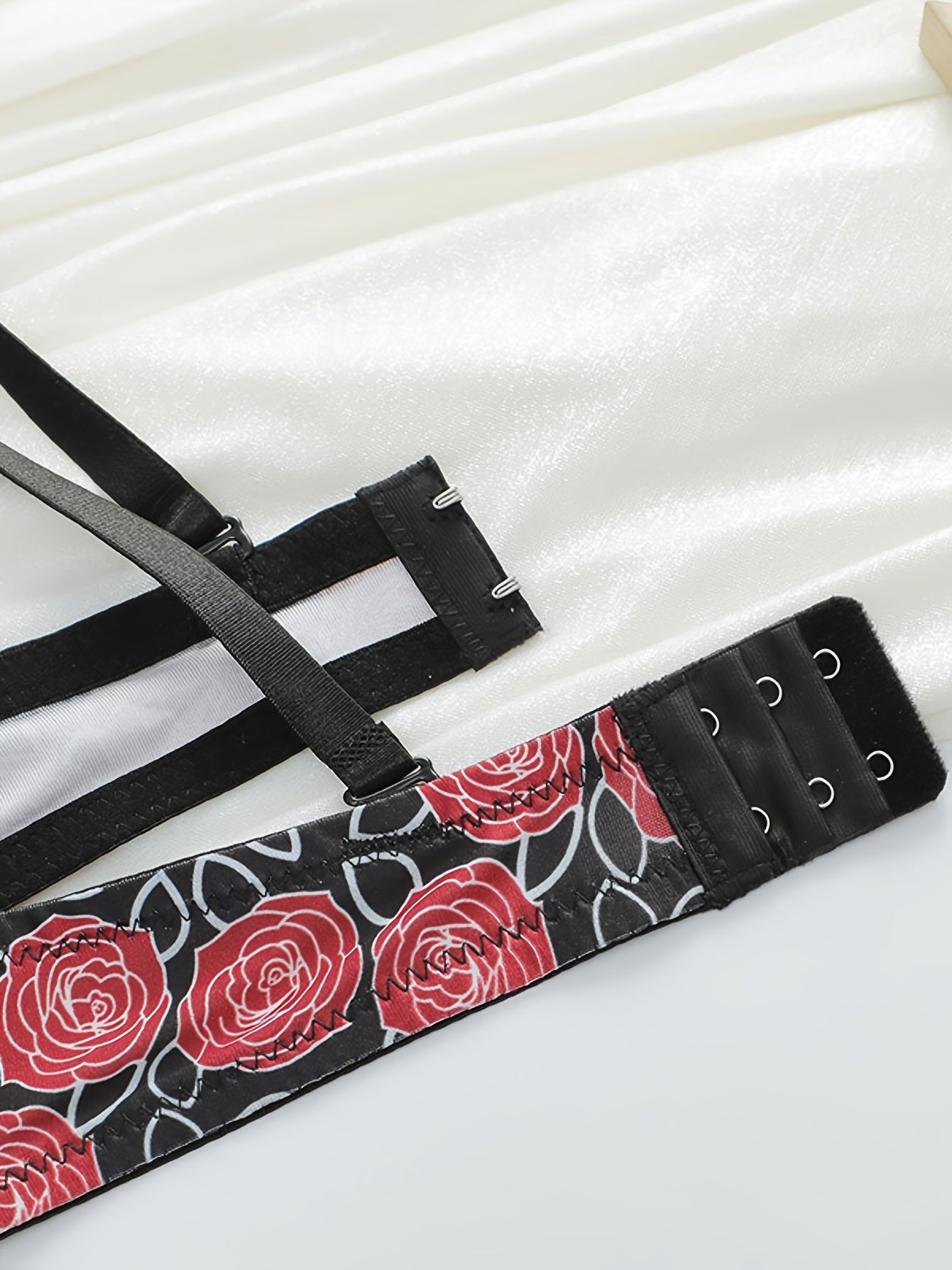 3pcs Floral Underwire Push-Up Bras