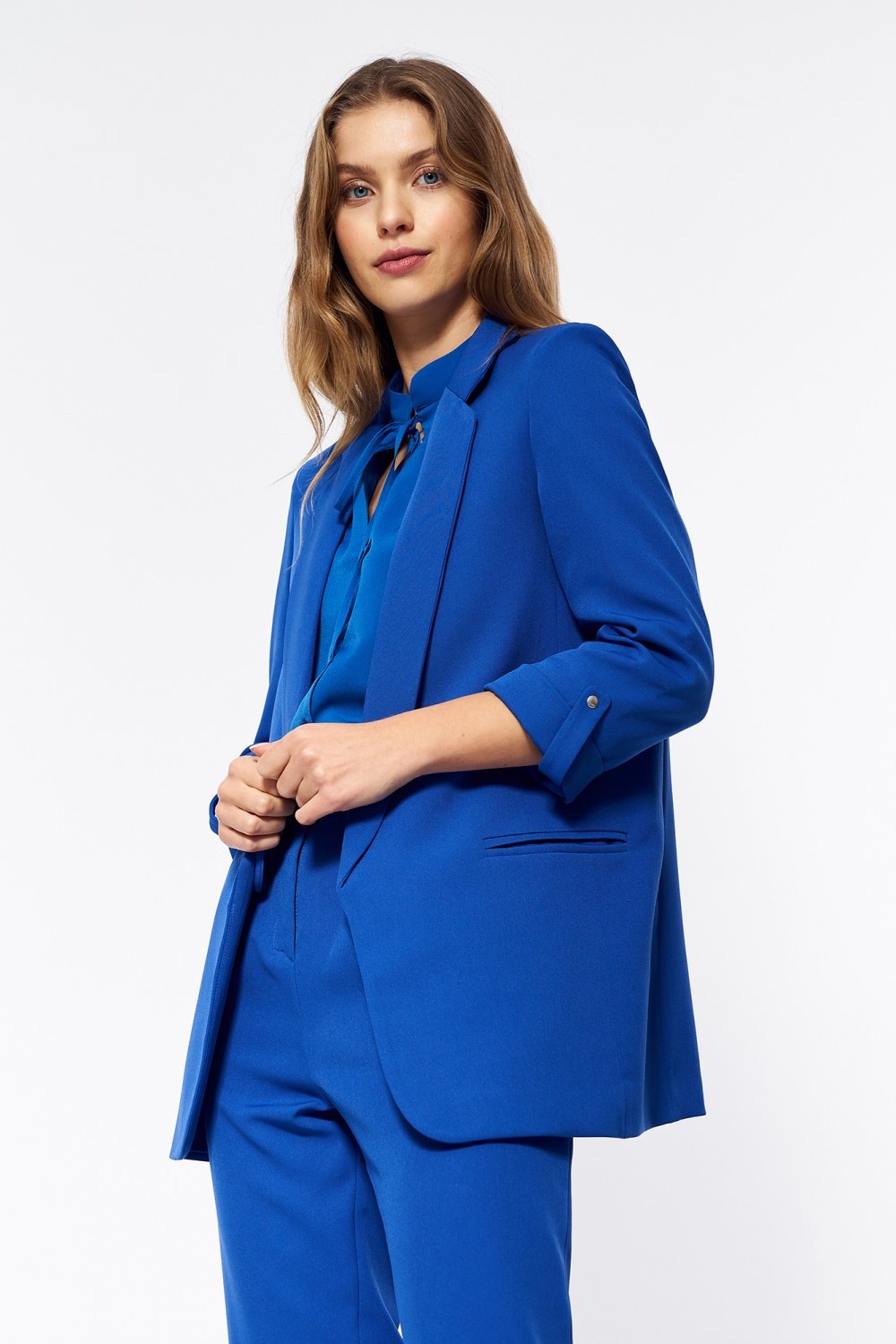 Blue Suit Jacket Nife Posh Styles Apparel