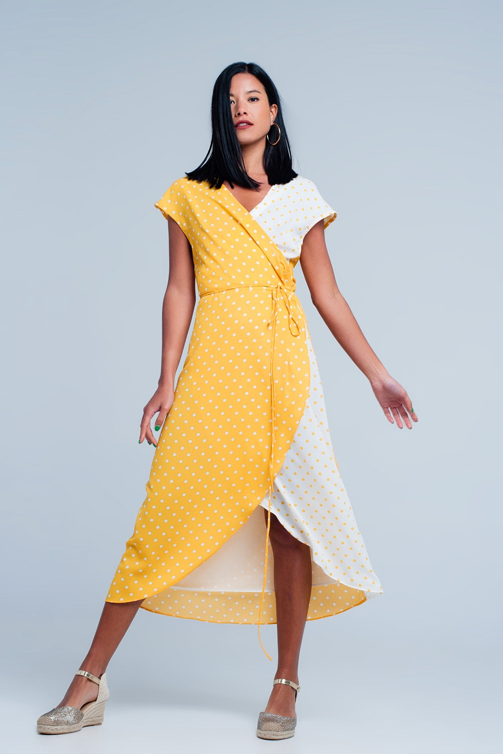 Yellow dress with polka dotsDresses