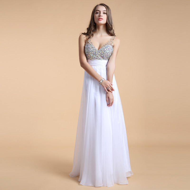 Long Chiffon Evening Dress