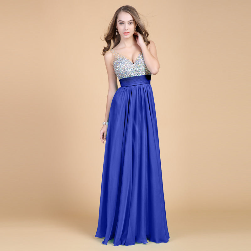 Long Chiffon Evening Dress