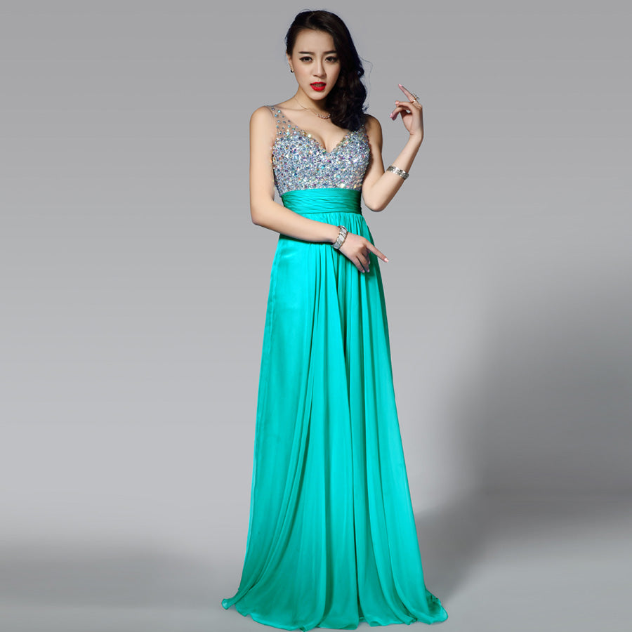 Long Chiffon Evening Dress