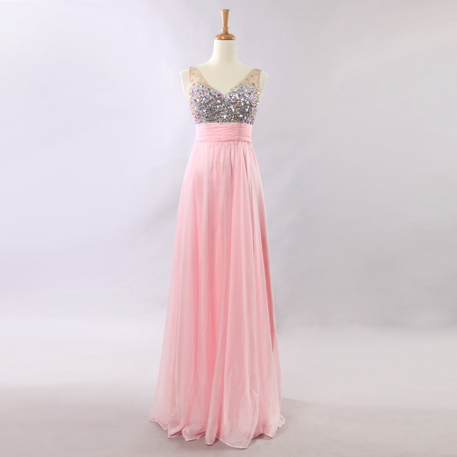 Long Chiffon Evening Dress