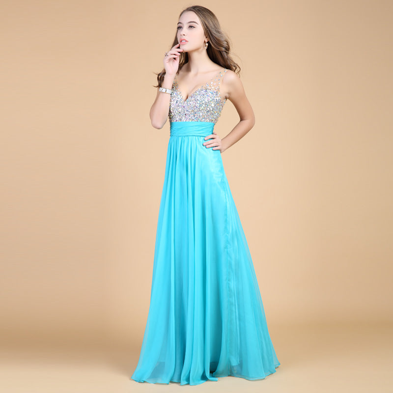 Long Chiffon Evening Dress