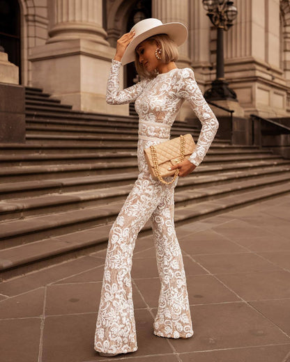 Exquisite Lace Slim Jumpsuit