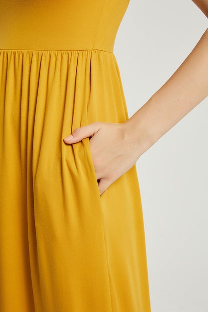 Summer Casual Maxi Dress With Pocket