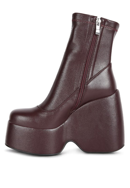 PURNELL High Platform Ankle Boots