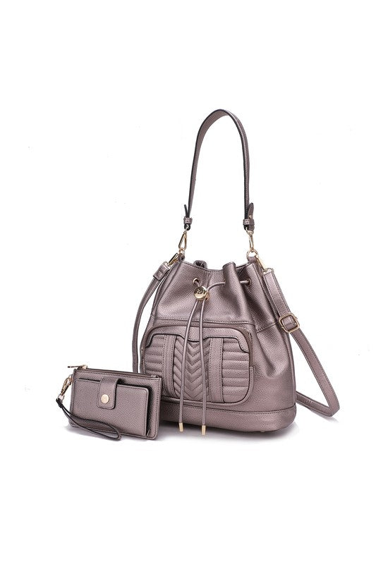 MKF Collection Ryder Shoulder Bag and Wallet Mia