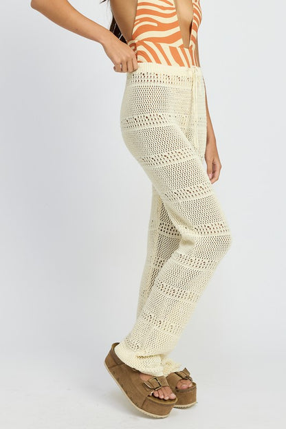 Crochet Pants With Drawstrings