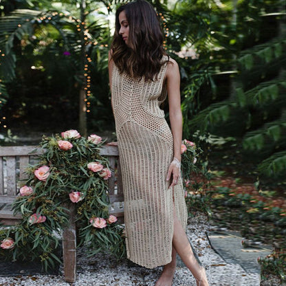 Loose Knit Beach Dress