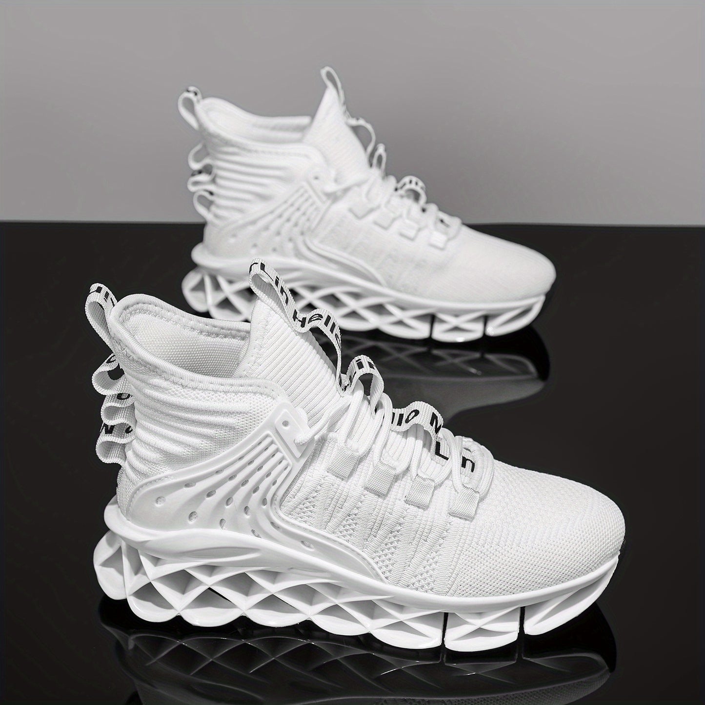 Non-Slip, Breathable Mesh Athletic Sneakers With Traction Support