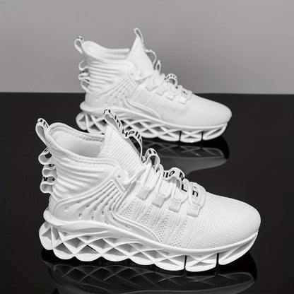 Non-Slip, Breathable Mesh Athletic Sneakers With Traction Support