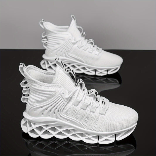 Non-Slip, Breathable Mesh Athletic Sneakers With Traction Support