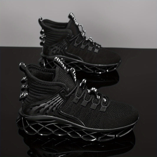 Non-Slip, Breathable Mesh Athletic Sneakers With Traction Support