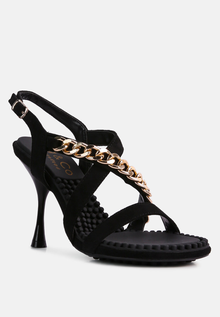 domeda metal chain mid heel sandal-1