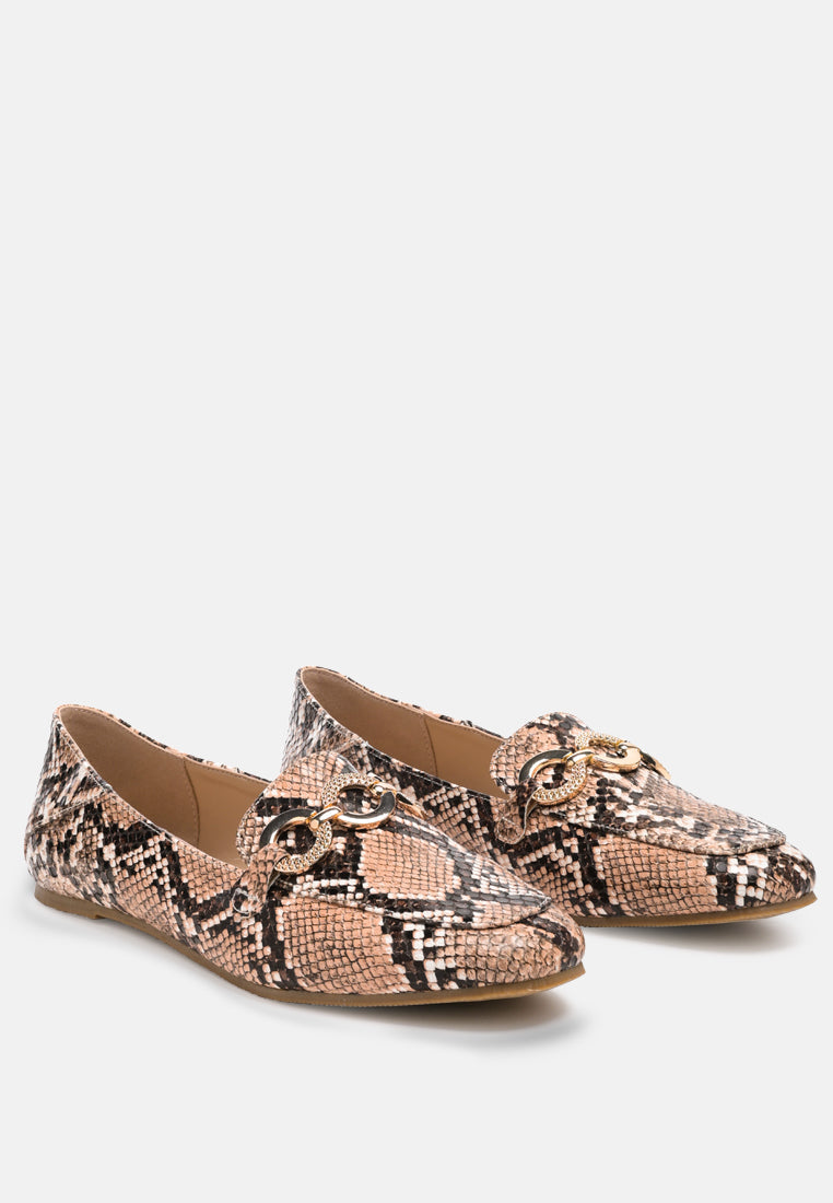 wibele croc textured metal show detail loafers-6