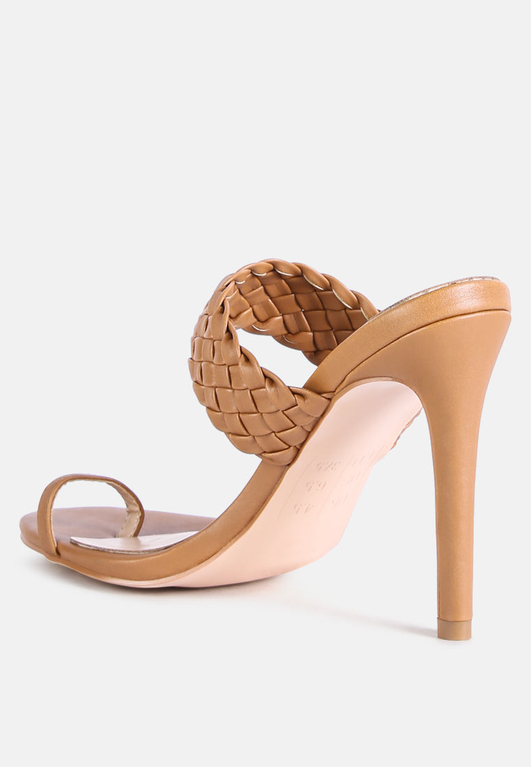 high perks woven strap high heels-7