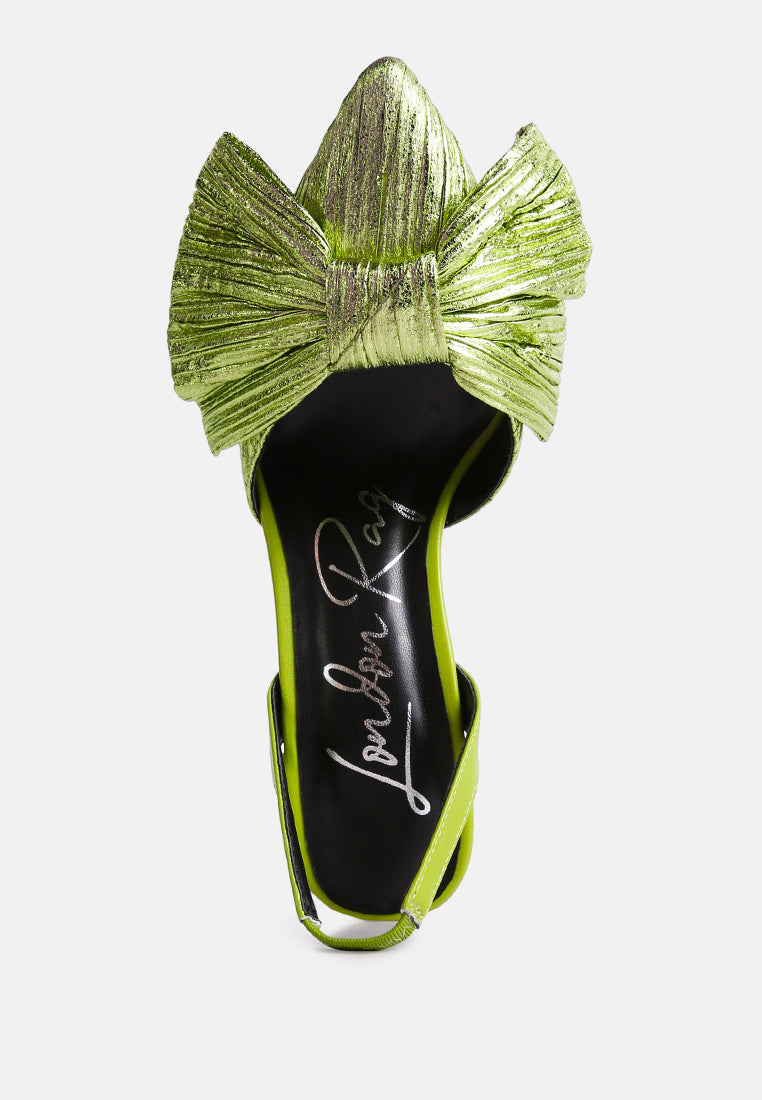 kiki bow embellished slingback sandals-3