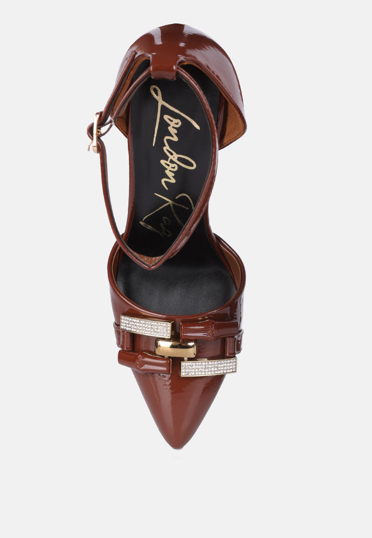 mocktail buckle embellished stiletto heels-8