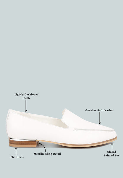richelli metallic sling detail loafers-7