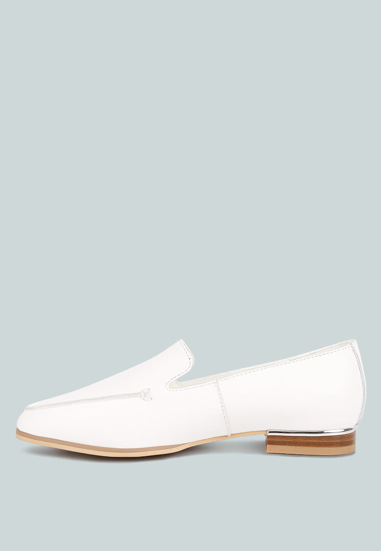 richelli metallic sling detail loafers-3