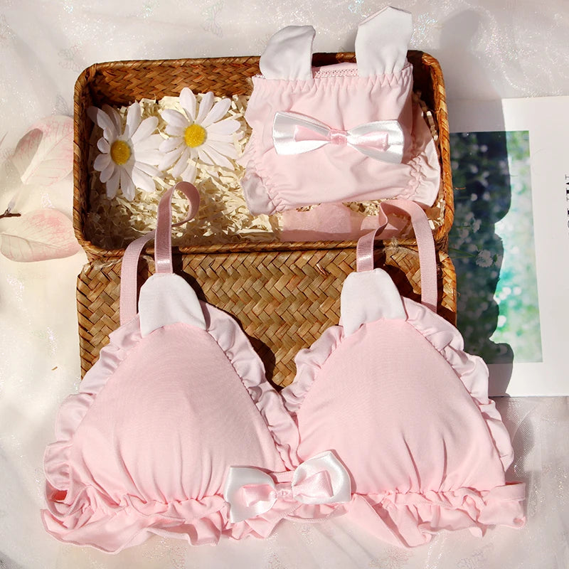 Floral Bra and Panties Set
