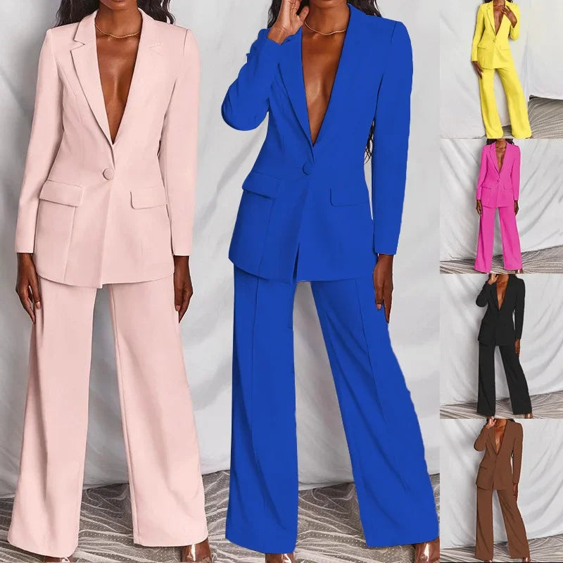 Urban Elegant Two Pieces Blazer & Pants Suit