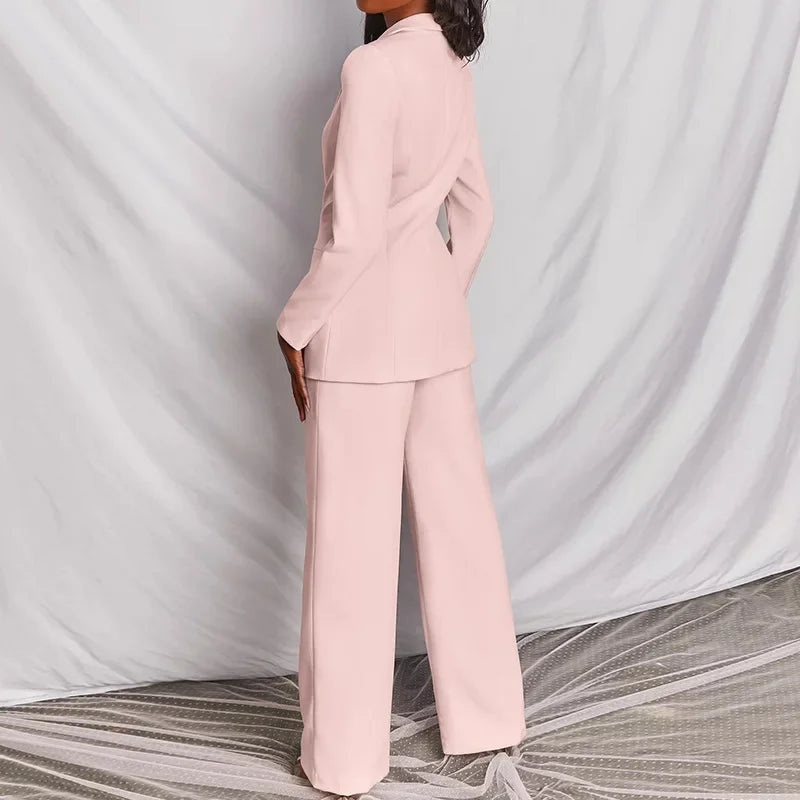 Urban Elegant Two Pieces Blazer & Pants Suit