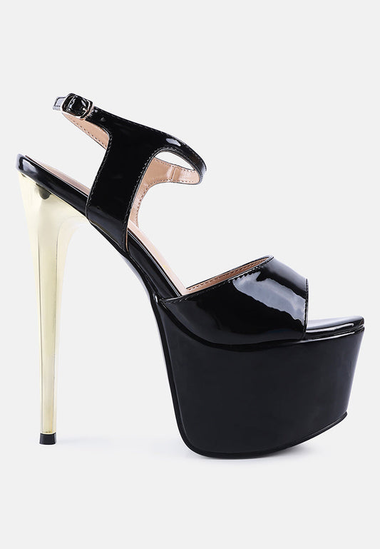 bewitch ultra high heeled ankle strap sandals-0
