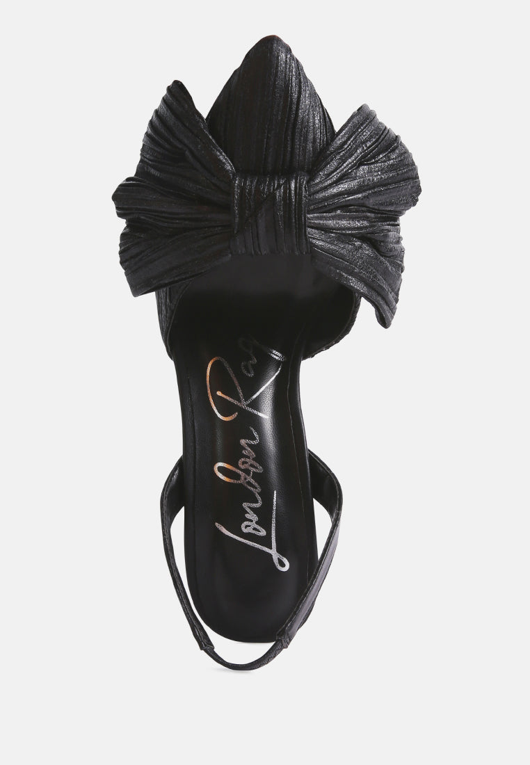 kiki bow embellished slingback sandals-22