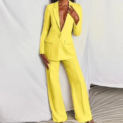 Urban Elegant Two Pieces Blazer & Pants Suit