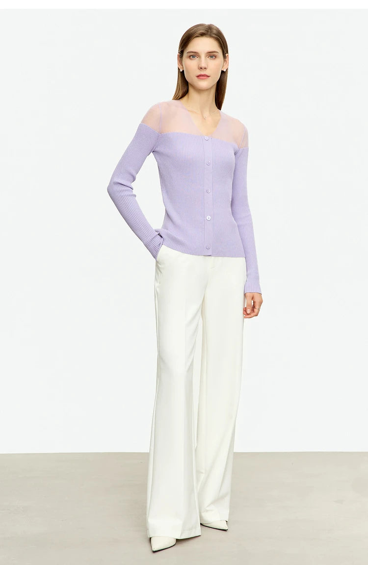 AMII Minimalist Loose Wide Leg Straight Trousers