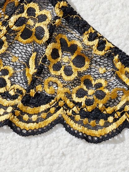 Bra and panties lace lingerie set