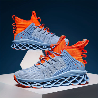 Non-Slip, Breathable Mesh Athletic Sneakers With Traction Support