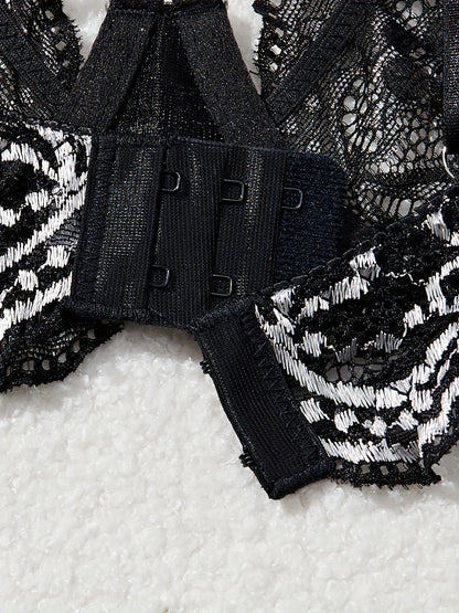 Bra and panties lace lingerie set