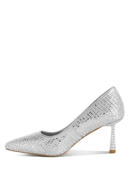 Benjamins Rhinestones Embellished Pumps