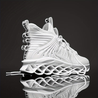 Non-Slip, Breathable Mesh Athletic Sneakers With Traction Support