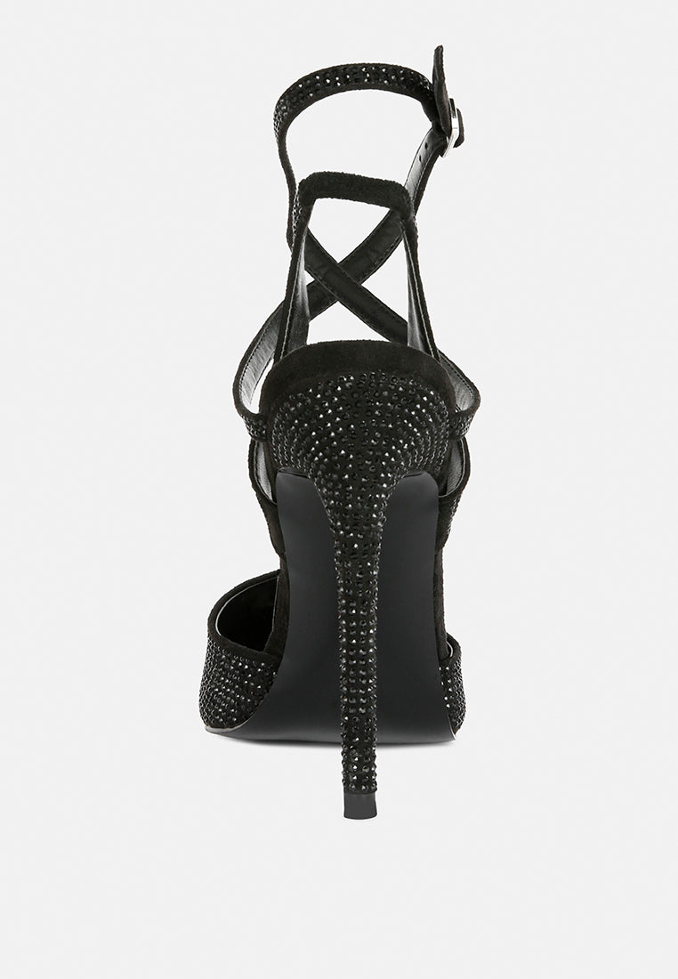 charmer diamante studded high heeled sandal-26
