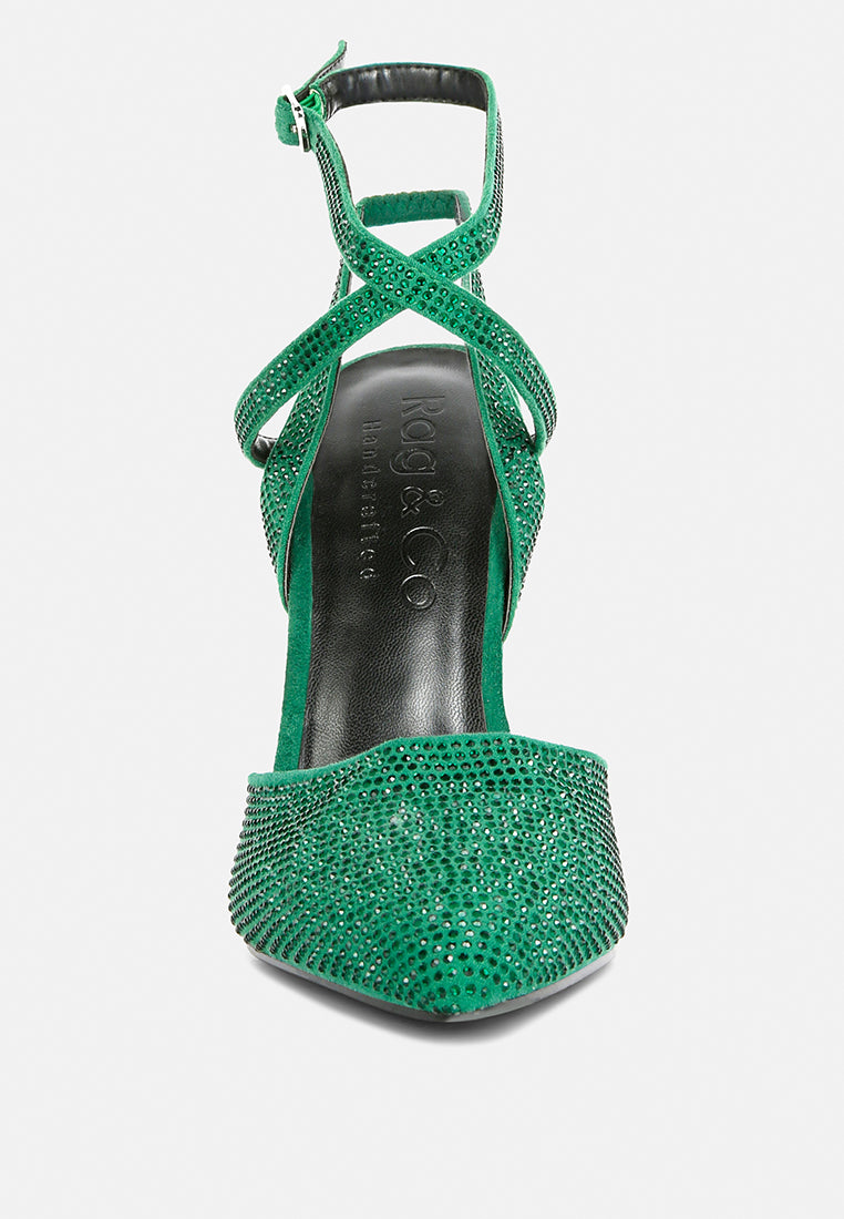 charmer diamante studded high heeled sandal-9