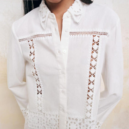 Crochet Shirt & Shorts Set