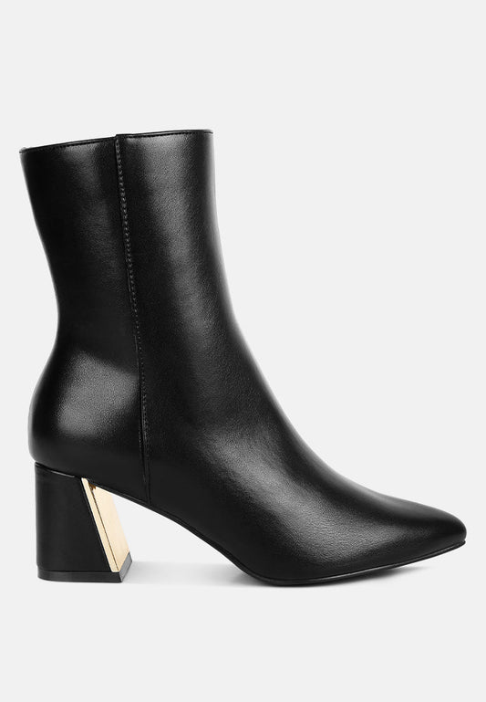 kaira metallic accent heel high ankle boots-0
